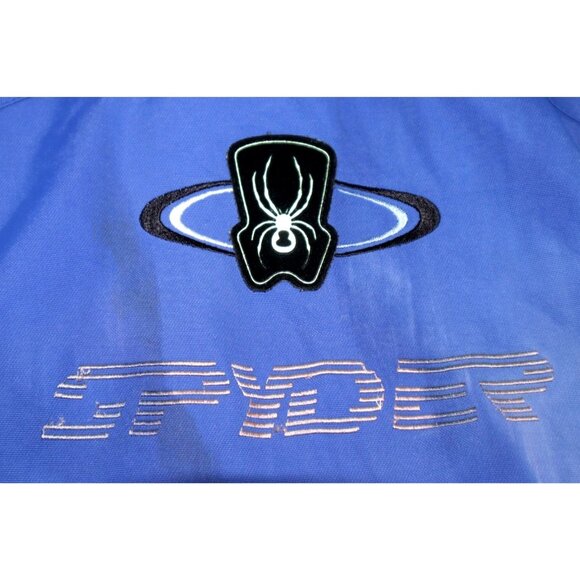 Spyder Dermizax EV Ski Jacket Xstatic Insulation Blue Spider Web Y2K Techcore - Picture 9 of 13